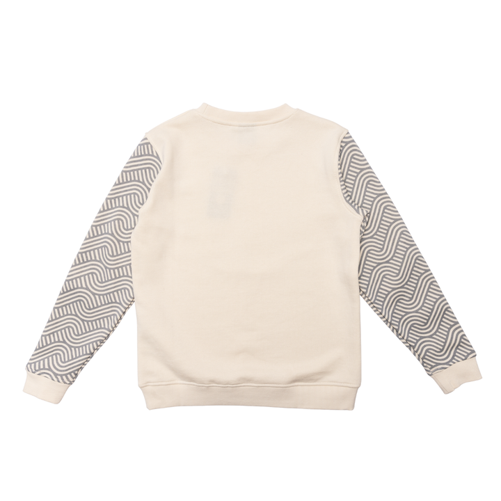 Youth Woven Sleeve Crewneck