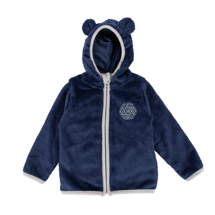 Navy Flow Teddy Hood