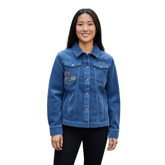 Acid Wash Corduroy Jacket
