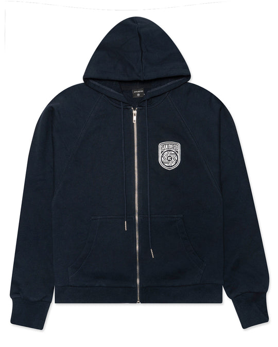 Womens SDFC Crest Raglan Zip Up