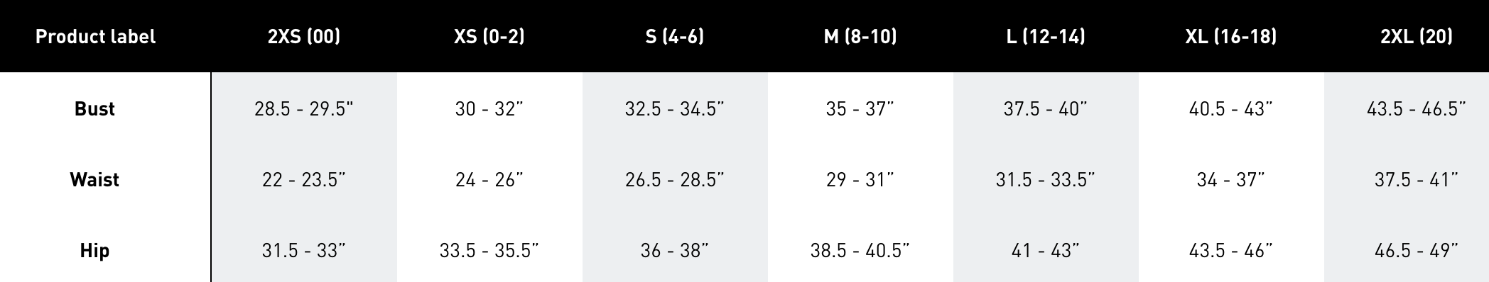 Size Guide