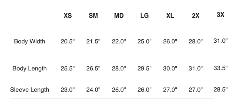 Size Guide